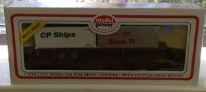 Model Power 51' Flat W/2-20' Containers HO Electric Trains - Picture 1 of 4