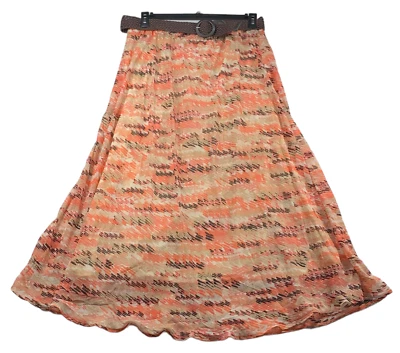 NY Collection Maxi Skirt Womens size XL Petite PXL Pink Belted Pull On Lined New - Image 1 of 4