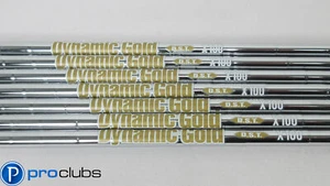 NEW TRUE TEMPER DYNAMIC GOLD D.S.T. X100 STEEL IRON SHAFTS 4-PW .355 TIP 382414 - Picture 1 of 3