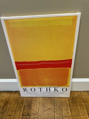 Impresión Rothko con texto 16 x 24 NUEVO envío incluido Foto 1 de 3