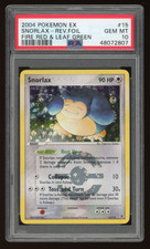 2004 Pokemon EX Fire Red & Leaf Green 15 Snorlax Reverse Foil PSA 10 GEM MINT