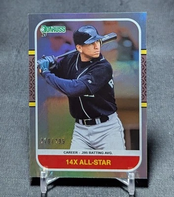 Alex Rodriguez Silver Career Stat Line /295 2021 Donruss #253 New York Yankees - Изображение 1 из 2