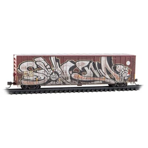 N Scale MICRO TRAINS 123 44 170 BNSF  Thanksgiving 60' Rib Side DP Boxcar 761380 - Picture 1 of 2