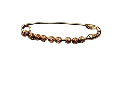 Pin de seguridad vintage de oro amarillo 14K sólido marcado Estate Foto 1 de 4