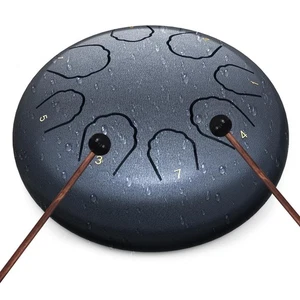 Rain Drum for Outside Garden, 8 Notes 6 Inches Steel Tongue Drum Rain Chime, ... - Bild 1 von 7