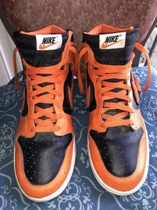 Größe 11,5 - Nike Dunk High Chenille Swoosh - Safety Orange - Bild 1 von 6