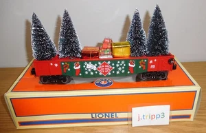 LIONEL 6-26368 CHRISTMAS REINDEER GONDOLA CAR w TREES & PRESENTS TRAIN O GAUGE - Picture 1 of 6