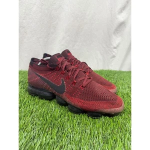 Size 11 - Nike Air VaporMax Flyknit Dark Team Red sneakers - Picture 1 of 8