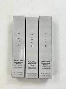 3 X Mally Perfect Prep Neutralizing Primer 1 oz Lot Of 3 - NEW - Picture 1 of 8