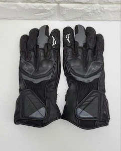 Kushitani GP-ZEST Winter Gloves Black Leather LL Motorcycle Riding Gear JAPAN - Picture 1 of 10