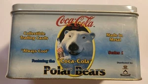 Vintage Coca-Cola 1996 Polar Bear Collectables Metal Trading Cards In Box w/ COA - Picture 1 of 6
