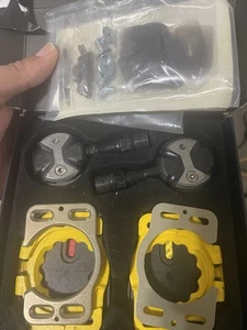 Speedplay Zero Chromoly Pedals Yellow BlackRoad Bike Cromoly Chrome-Moly Cycling - Bild 1 von 6
