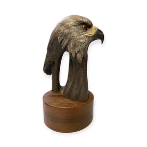 "AERIAL HUNTER" LIMITED EDITION /5000 EAGLE SCULPTURE by RICK CAIN 1986 - Picture 1 of 6