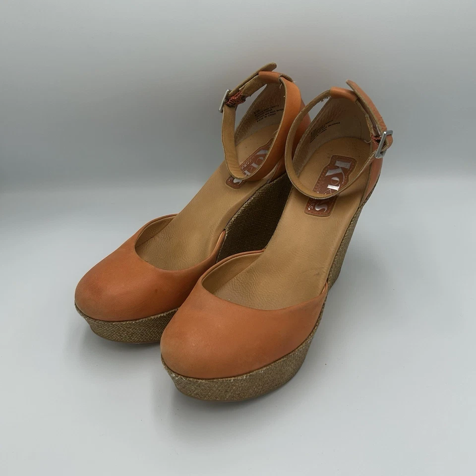 Korks By Kork Ease Orange Heels Wedge Platform Size 8 Women’s  - Image 1 of 4