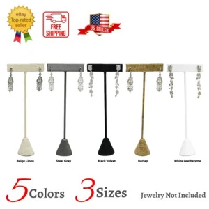 Novel Box Earring Tree T-Bar Display Stand (3 Pack) in Various Sizes/Colors - Picture 1 of 60
