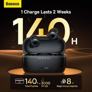Baseus MA10 Earphone Wireless Active Noise Cancelling Earbuds Bluetooth 5.3 140H - Picture 1 of 12