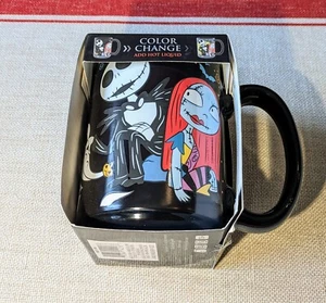 NIB Jack Skellington & Sally Color Changing 15oz Mug Nightmare Before Christmas - Picture 1 of 5