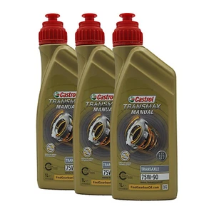 CASTROL TRANSMAX Manuale Transaxle 75W-90 Olio Per Cambio VW 501 50, 3x1 Litro - Foto 1 di 3
