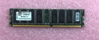 1 X 512MB KINGSTON PC-3200 DDR-400 NON-ECC MEMORY RAM KVR400/512R - Image 1 of 2