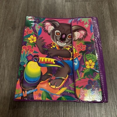 Lisa Frank Stuart Hall Juego de Carpeta Triple Plegable Nuevo Trapper Keeper Koala Tropical Foto 1 de 4