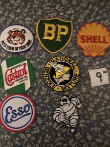 GOODWOOD REVIVAL OVERALLS EMBROIDERED PATCH SETCHOOSE 1x9”,2x3” and - Foto 1 di 4
