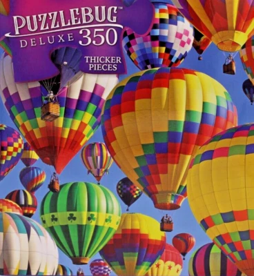 350 Pieces Jigsaw Puzzle Brilliant Balloons Hot Air 20X12 Puzzlebug Deluxe - Image 1 of 3