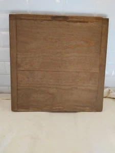 Antique bread board. Primitive 18" square - Picture 1 of 7