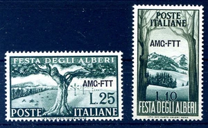 TRIESTE A - 1951 FESTA DEGLI ALBERI SERIE NUOVA ** MNH - Imagen 1 de 1