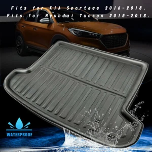 For Hyundai Tucson 2016 2017 2018 Liner Mat Carpet Rear Trunk Cargo Boot Floor - Bild 1 von 6