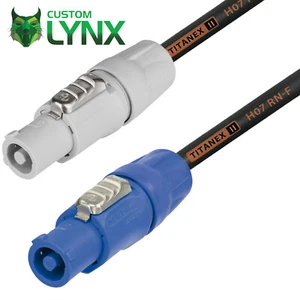 TITANEX Neutrik PowerCON Link Cables. H07RN-F 1.5mm, 15 AMPS. Locking Mains Lead - Picture 1 of 4