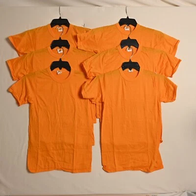 Vintage Russell Athletic Gold T-Shirts Size S - Lot of 6 - 4137 - 38 - Image 1 of 4