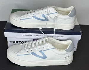 Neu Tretorn Serve Damen-Sportschuhe US 8,5 weiß blau Schnürschuhe Turnschuhe neu im Karton - Bild 1 von 6