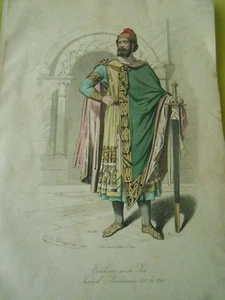Gravure 19ème - Friedrich Barbarossas personnage épée - Imagen 1 de 1