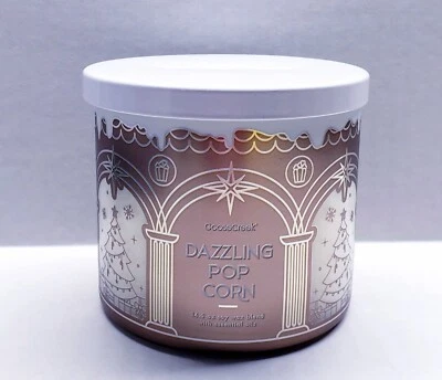 Vela perfumada grande de 3 mechas Goose Creek DAZZLING POPCORN, 14,5 OZ Foto 1 de 4