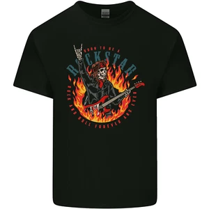 Born to Be a Rock Star Guitar Skull n Roll Kids T-Shirt Childrens - Picture 1 of 3