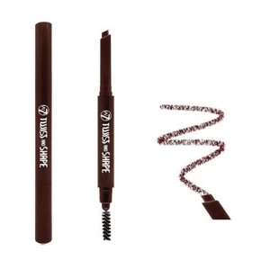 6 × W7 Twist And Shape 2 In 1 Easy Twist EyeBrow Pencil & Comb 0.25g -Dark Brown - Picture 1 of 1