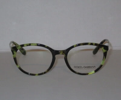 Nova armação de óculos verde Havana cubo Dolce & Gabbana DG3242 2970 - Imagem 1 de 4