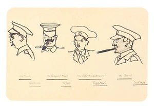 Old / Vintage Military Drawing Ranks & Their Smokes WW1 or 2 - Picture 1 of 5