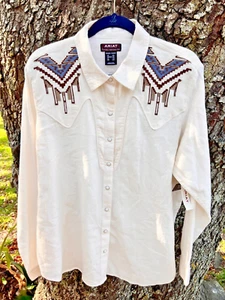ARIAT XXL Chimayo Trujillo Western Centinela Traditional Arts Shirt Women NWT! - Picture 1 of 6