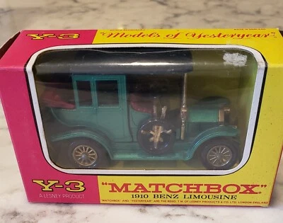 Matchbox Models of Yesteryear Y-3 1910 Benz Limousine NIB - Image 1 of 4
