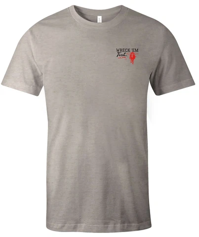 NCAA Texas Tech Red Raiders Adult NCAA Hand Type Short sleeve Triblend T-Shir Cover