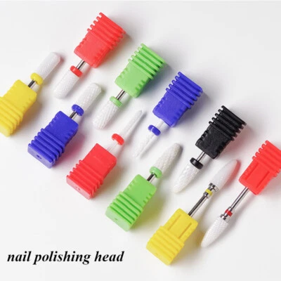 Nail Drill Burr Bits Ceramic Milling Cutter Electric Manicure Nail Drill Bits  - Image 1 of 4