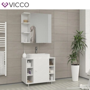 Vicco armario con espejo Fynn espejo de baño blanco 62 cm espejo de baño - Imagen 1 de 6