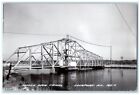 c1950&#39;s Bridge Over Canal Lockport Illinois IL RPPC Photo Vintage Postcard