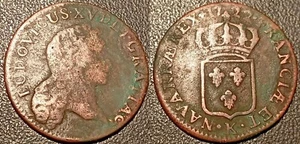 Louis XV - 1/2 sol IN The young portrait 1722 K, Bordeaux! L4L.454 - Picture 1 of 1