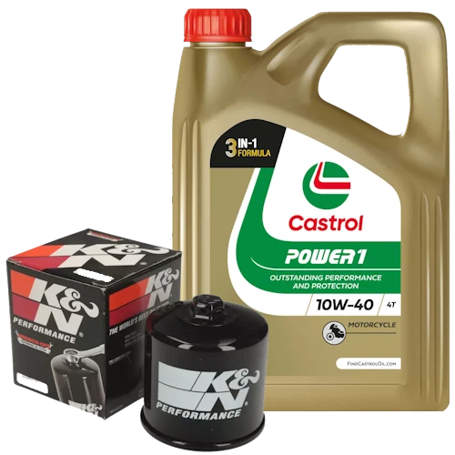 Triumph Street Triple 660 S 2018-22 Castrol Power 1 10W40 Ölfilter Service Kit - Bild 1 von 4