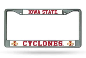 Iowa State Cyclones Chrome License Plate Frame - Picture 1 of 1