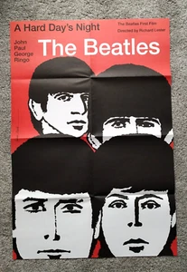The Beatles- A Hard Day's Night Poster, Graham Marsh 2002. 22"x 33" (57 x 84cm) - Picture 1 of 3