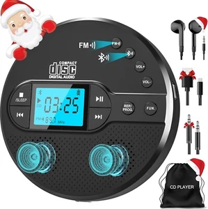 CD Player Portable with Bluetooth,Desktop CD Player with Remote Control - Picture 1 of 13