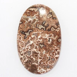 91.40 Cts Natural Rosetta Lace Jasper Cabochon Loose Gemstones (59 mm X 38mm) - Picture 1 of 6